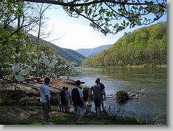 Take out point, of the Nolichucky river.